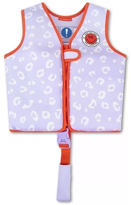 Actual product image Swim Essentials Life jacket 46 years purple leopard (20-30kg)