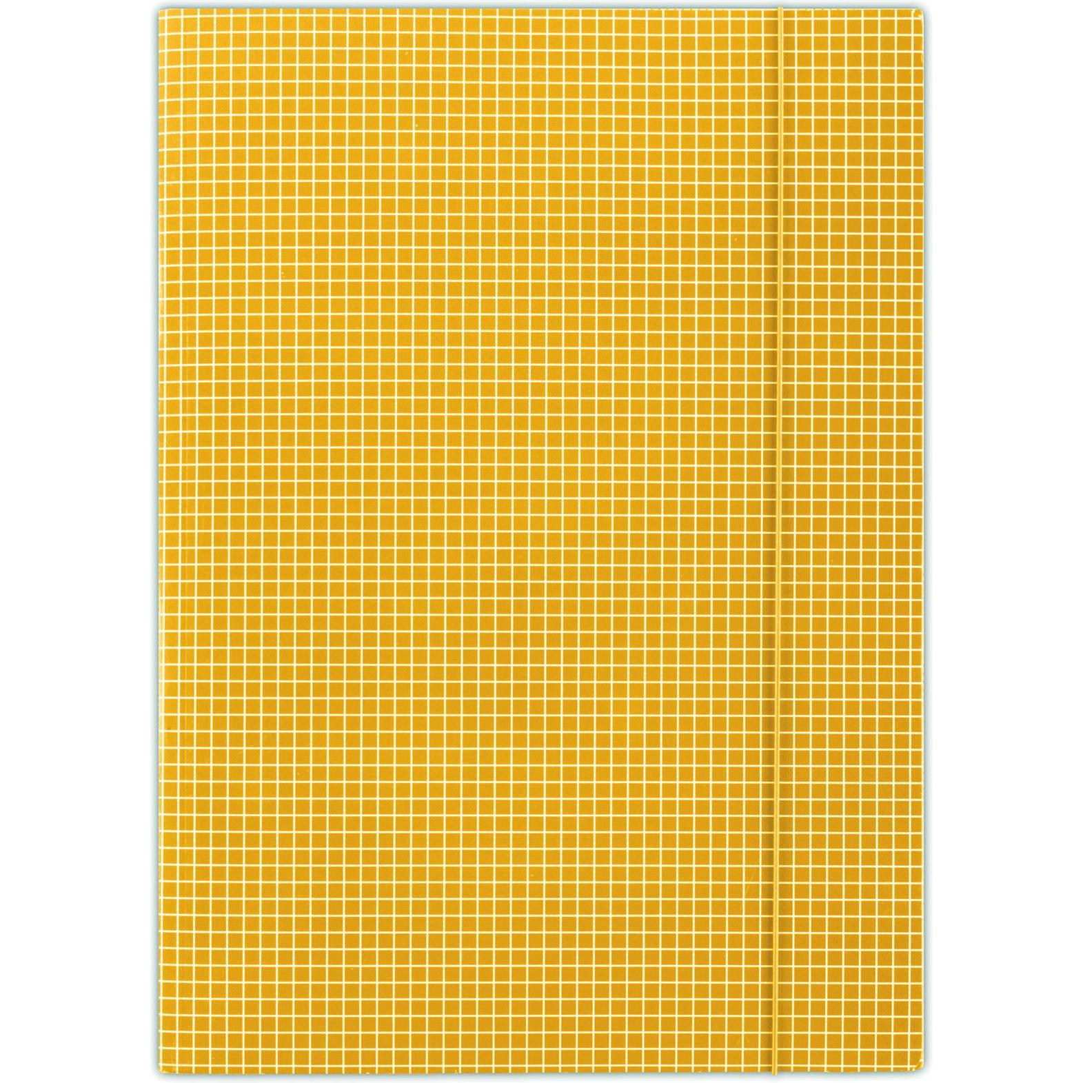 Donau, Raccoglitore, cartellina, cartone, a4, 400g/m2, 3 lembi, arancione, scacchiera