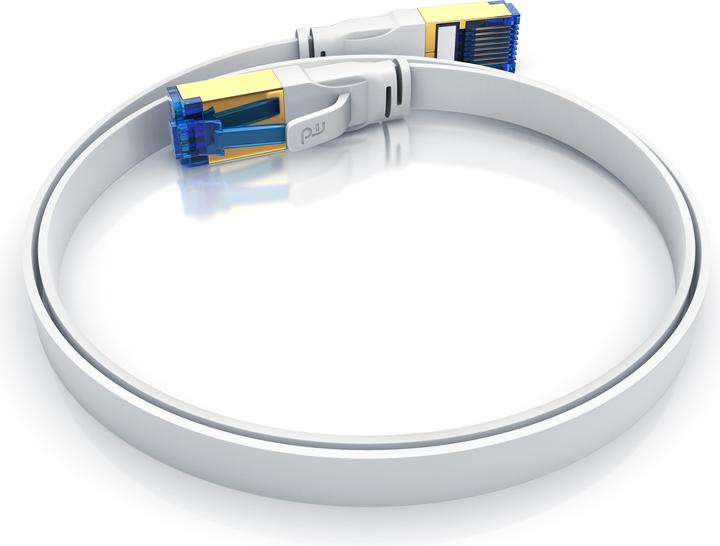 Produktbild Primewire 20x LAN-Kabel, CAT.8, RJ-45 (Ethernet), Patchkabel flach CAT 8, Gigabit Flachband 40Gbit/s - 0,25m (PiMF, CAT8.1, 0.25 m)