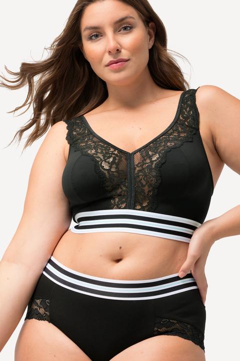 Produktbild Ulla Popken Minimizer-Bralette, Spitze, ohne Bügel (100 F)