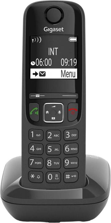 Actual product image Gigaset SIEMENS WIRELESS PHONE AS690 BLACK (S30852-H2816-D201)