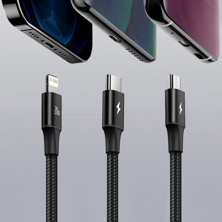 Actual product image Baseus Rapid Series 3in1 (1.50 m, USB 3.0)