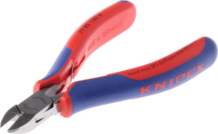 Produktbild Knipex Elektronik-Seitenschneider mit eingesetzter Hartmetallschneide (120 mm)