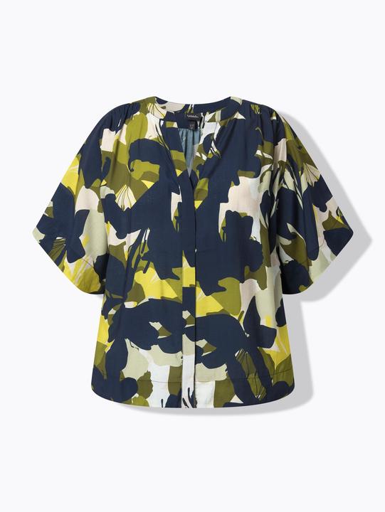 Produktbild Ulla Popken Bluse, Oversized, Tunika-Ausschnitt, Halbarm (50)