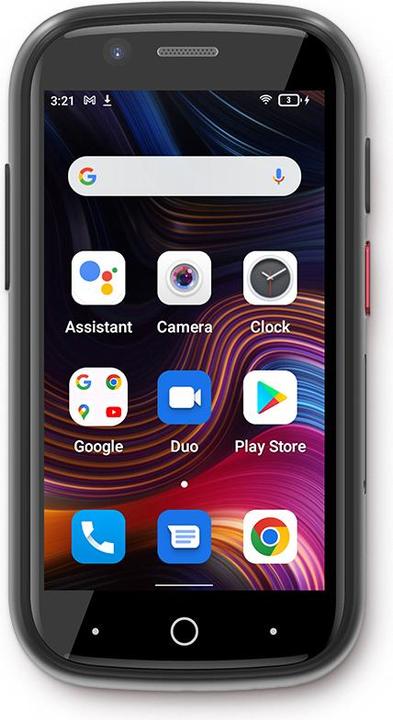 Immagine prodotto Unihertz Gelatina 2E -puhelin, 64/4 Gt, hopea (64 GB, Argento, 3", 4G)