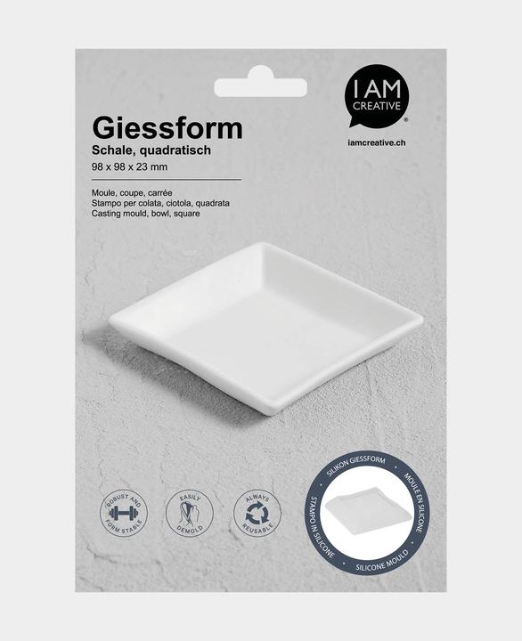 Actual product image I Am Creative Silicone mould for square bowl