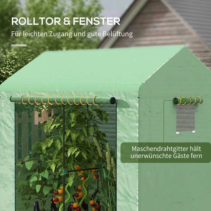 Produktbild Outsunny Foliengewächshaus mit Zwischenstang