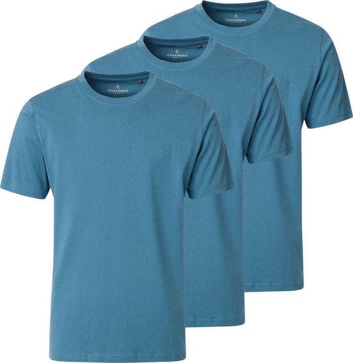 Produktbild Casamoda - Basic - T-Shirt - 3er Pack (XL Dunkelblau) (XL)