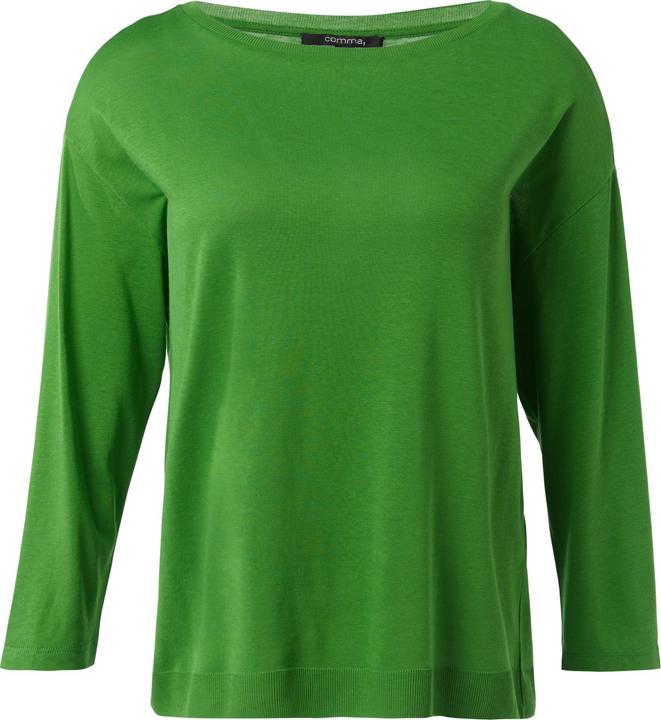 Produktbild Comma T-Shirt Longsleeve aus Strickjersey mit U-Boot-Ausschnitt (36)