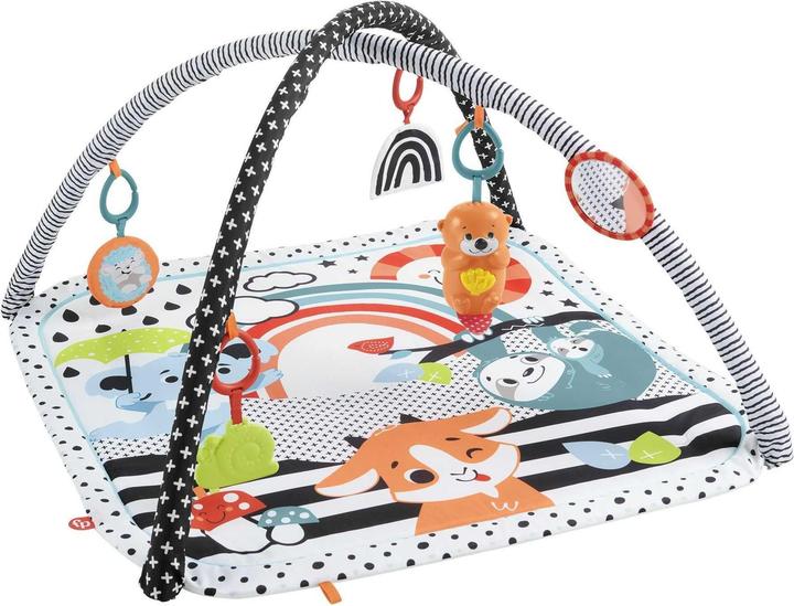 Fisher-Price Couverture de jeu contrastée Amis des animaux