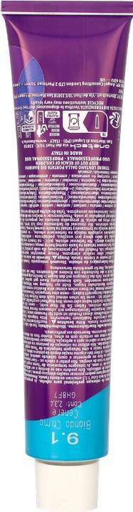 Actual product image Fanola 9*1 Rubio Clarísimo Ceniza 100ml (9.1 Very Light Blond Ash)
