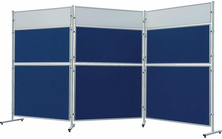 Actual product image Franken Set of castors for movable wall system ECO, black plastic, lockable