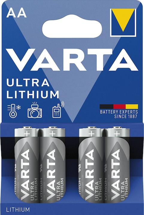 Actual product image Varta ULTRA Lithium (4 pcs., AA, 3000 mAh)