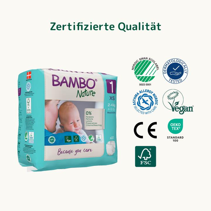 Actual product image Bambo Biowindeln Junior (Size 5, Pack, 44 Piece)