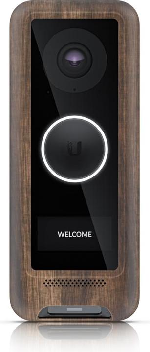 Actual product image Ubiquiti G4 Doorbell Cover black wood