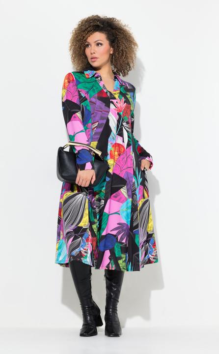 Actual product image Ulla Popken Colorful Graphic Leaf Dress (46, 48)