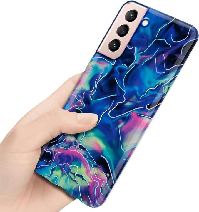 Image du produit Cadorabo Couverture IMD TPU Marbre coloré (Samsung Galaxy S21 5G)