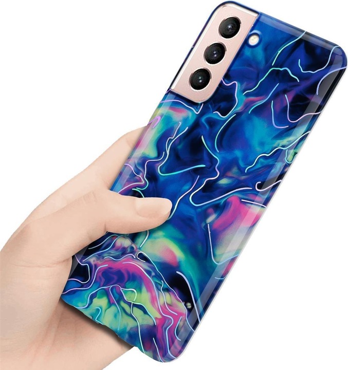 Produktbild Cadorabo IMD TPU Bunter Marmor Cover (Samsung Galaxy S21 5G)
