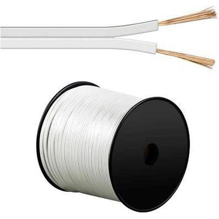 HDgear Se-Sp021 (100 m, 4 mm².), Cavo per altoparlanti, Bianco