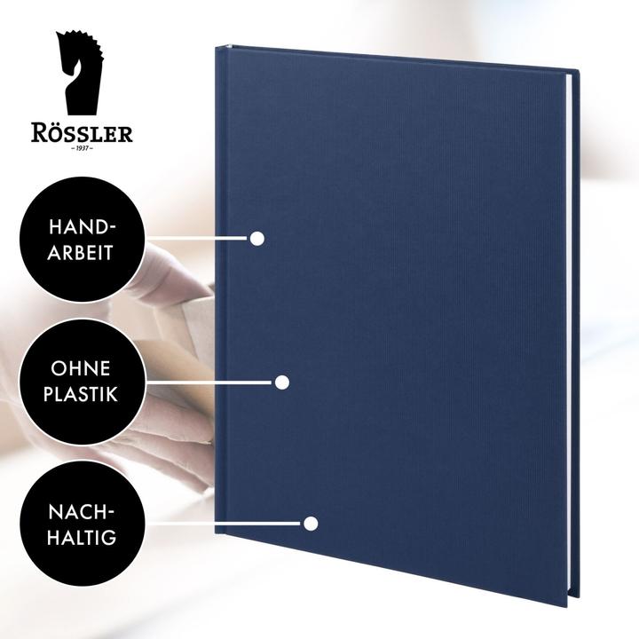Actual product image Rössler Notebook Soho A4 navy (A4, Plain)