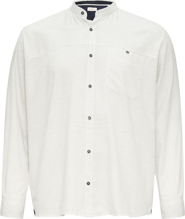 Actual product image S.Oliver Hemd Regular Fit: Strukturiertes Baumwollhemd mit Stehkragen (4XL)