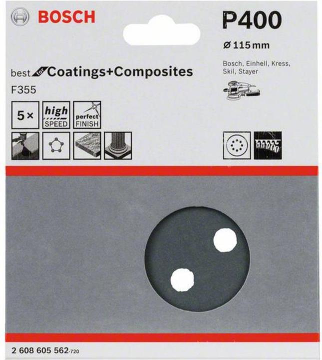 Productafbeelding Bosch Professional Zubehör PRO F355 Schleifblatt (400)