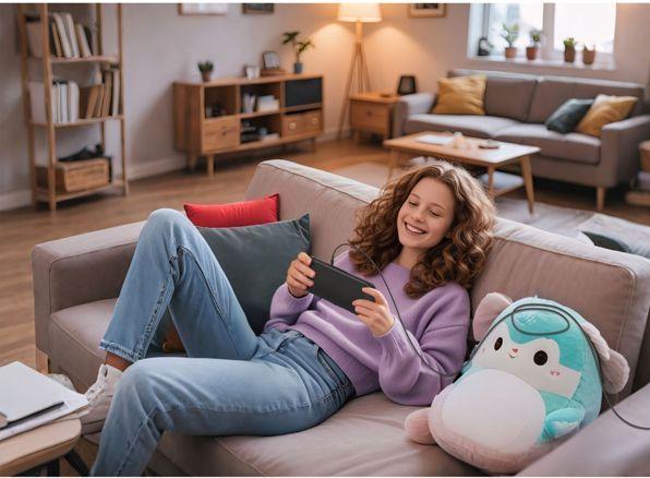 Produktbild Belkin USB-C/USB-C Gaming Kabel 2m gefl. Switch 2 ENA008hq2MBK (2 m, USB 2.0)