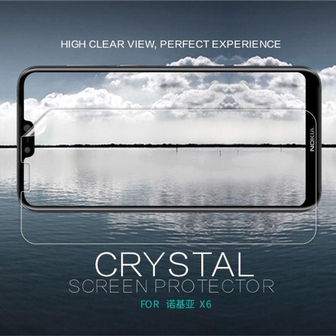 Actual product image Nillkin Super Clear Series Protective Film (1 Piece, Nokia 6.1 Plus)