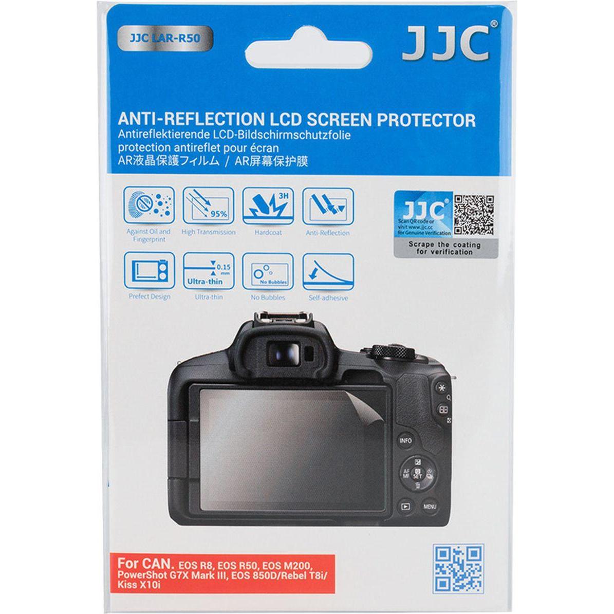 JJC LAR R50 Anti Reflection LCD Screen Protector (Canon EOS R8, Canon EOS R50, Canon EOS M200, Canon Pow (Pellicola protettiva, Canon EOS R50, Canon E
