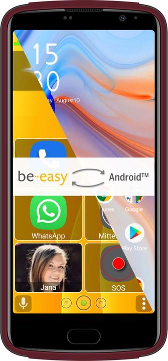 Bea-Fon M7 Lite (32 GB, Red, 5.50", Hybrid Dual SIM, 4G)