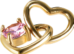Produktbild Hey Harper Locked Love Charm (14k Gold plattiert Edelstahl und PVD-Beschichtung)