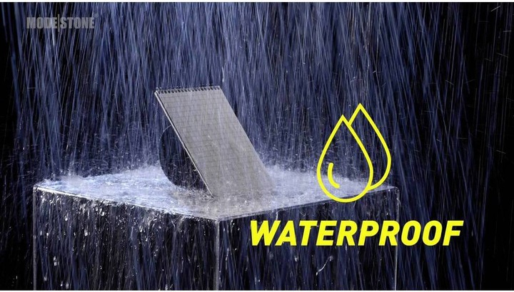 Produktbild Modestone Wasserfester Notizblock (76 x 130 mm, Kariert, Weicher Einband)