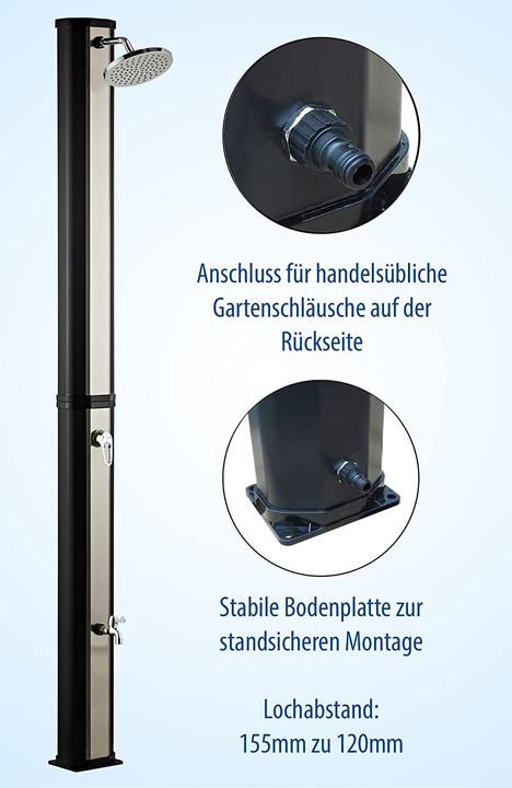 Actual product image Dirks-traumbad Solar shower 35L with tap