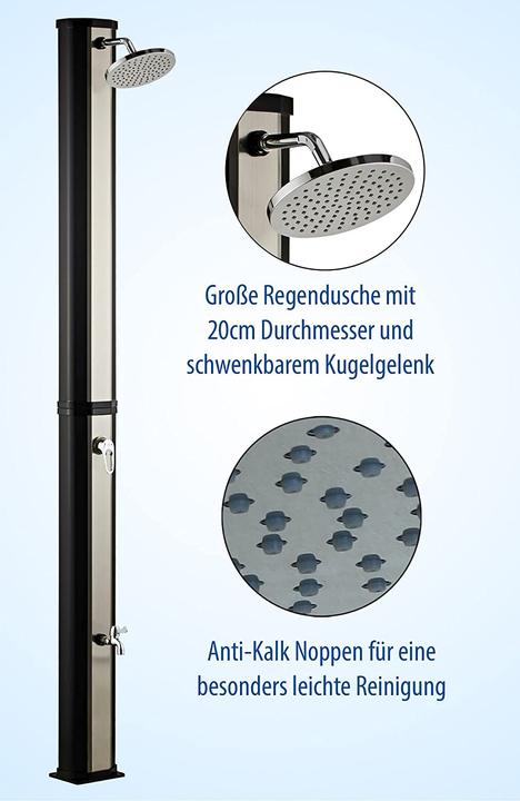 Actual product image Dirks-traumbad Solar shower 35L with tap