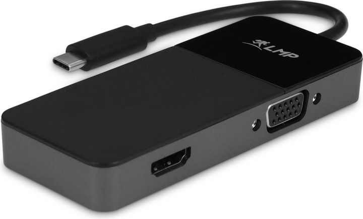 Immagine prodotto LMP Doppio adattatore USB-C (VGA, HDMI, USB-C, 9 cm)