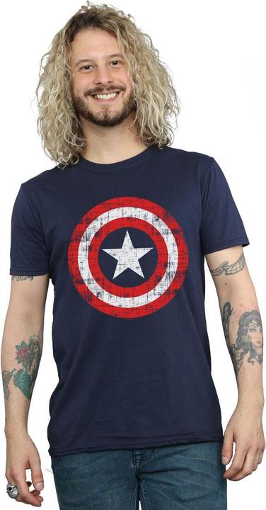 Immagine prodotto Maglietta Avengers Uomo Captain America Scratched Shield (4XL)
