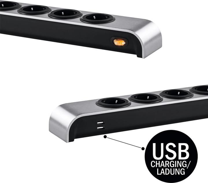 Produktbild Oehlbach Listwa zasilająca 6 gniazd 2x USB (6 x, USB, 1.50 m)