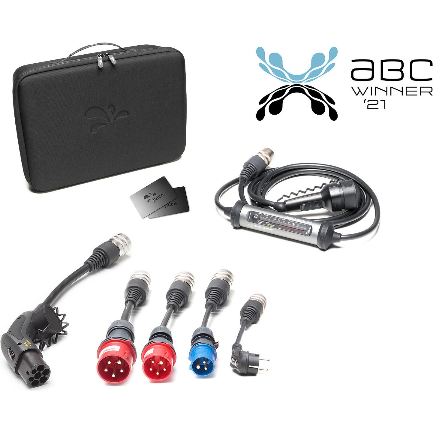 Juice Technology, Stazione di ricarica auto elettriche, Juice Booster 3 air UE Traveller Plus Set (Tipo 2, 11 kW, 16 A)