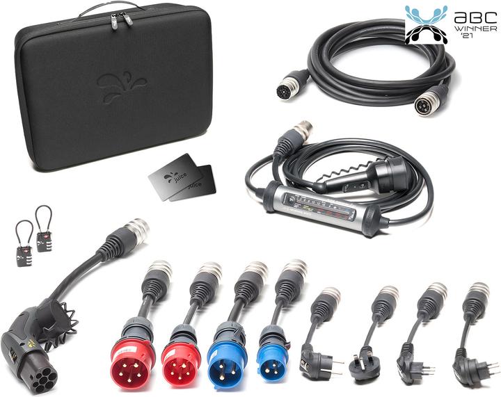 Image du produit Juice Technology Juice Booster 3 air Master Traveller Set (Type 2, 11 kW, 16 A, CEE 7/7, CEE 16, CEE 32, Type 13)