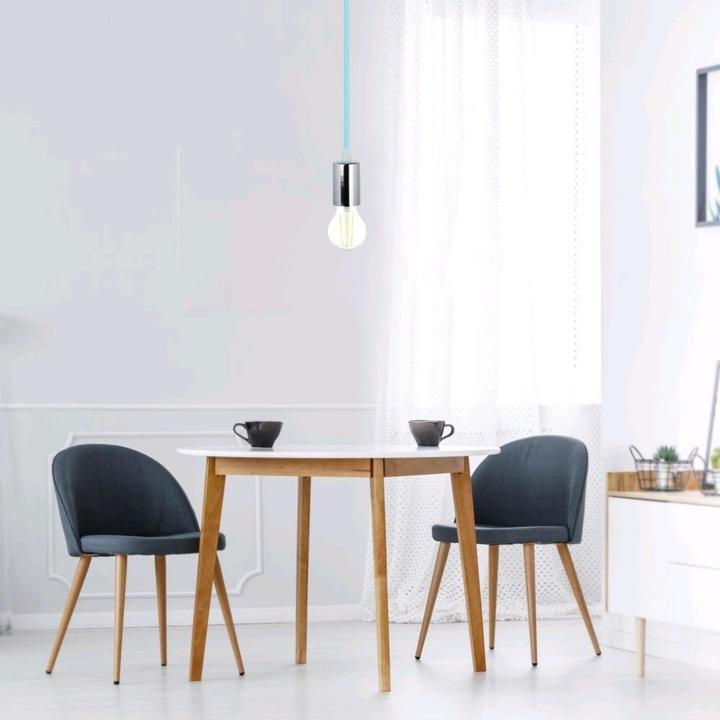 Produktbild V-TAC VT7338LB Chrom Hängelampe Hellblau (E27)