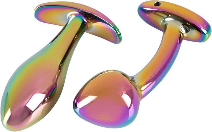 Produktbild Anos Metal Butt Plug Set Rainb