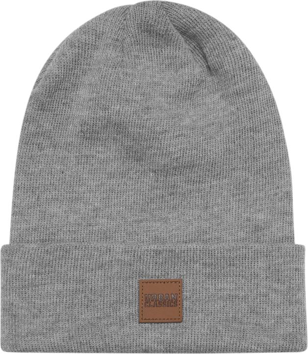 Produktbild Urban Classics Leatherpatch Long Beanie (One Size)