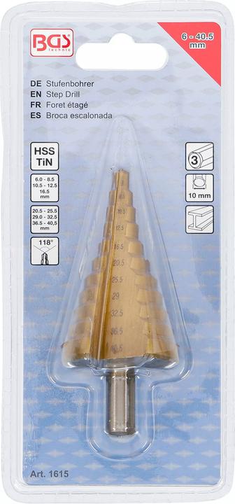 Actual product image BGS Step drill (6 - 40.5 mm)