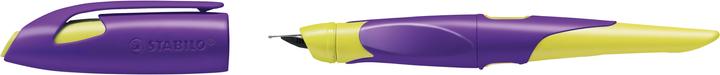 Image du produit STABILO Stylo plume EASYbirdy R, droitier, violet/jaune Largeur de plume : A, stylo ergonomique pour écol... (1x)