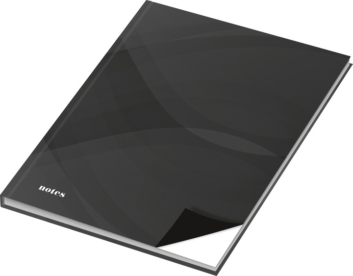 Image du produit Rnk Verlag Carnet de notes "notes carbon black", DIN A5, pages blanches (A5, Blanc, Couverture rigide)