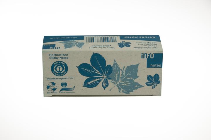 Produktbild Recycling Haftnotizen Standard 5653-88BOX farbsortiert 12 Blöcke (50 x 40 mm)