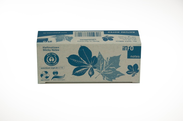 Image du produit Papillons adhésifs recyclés Standard 5653-88BOX couleurs assorties 12 blocs (40 x 50 mm)