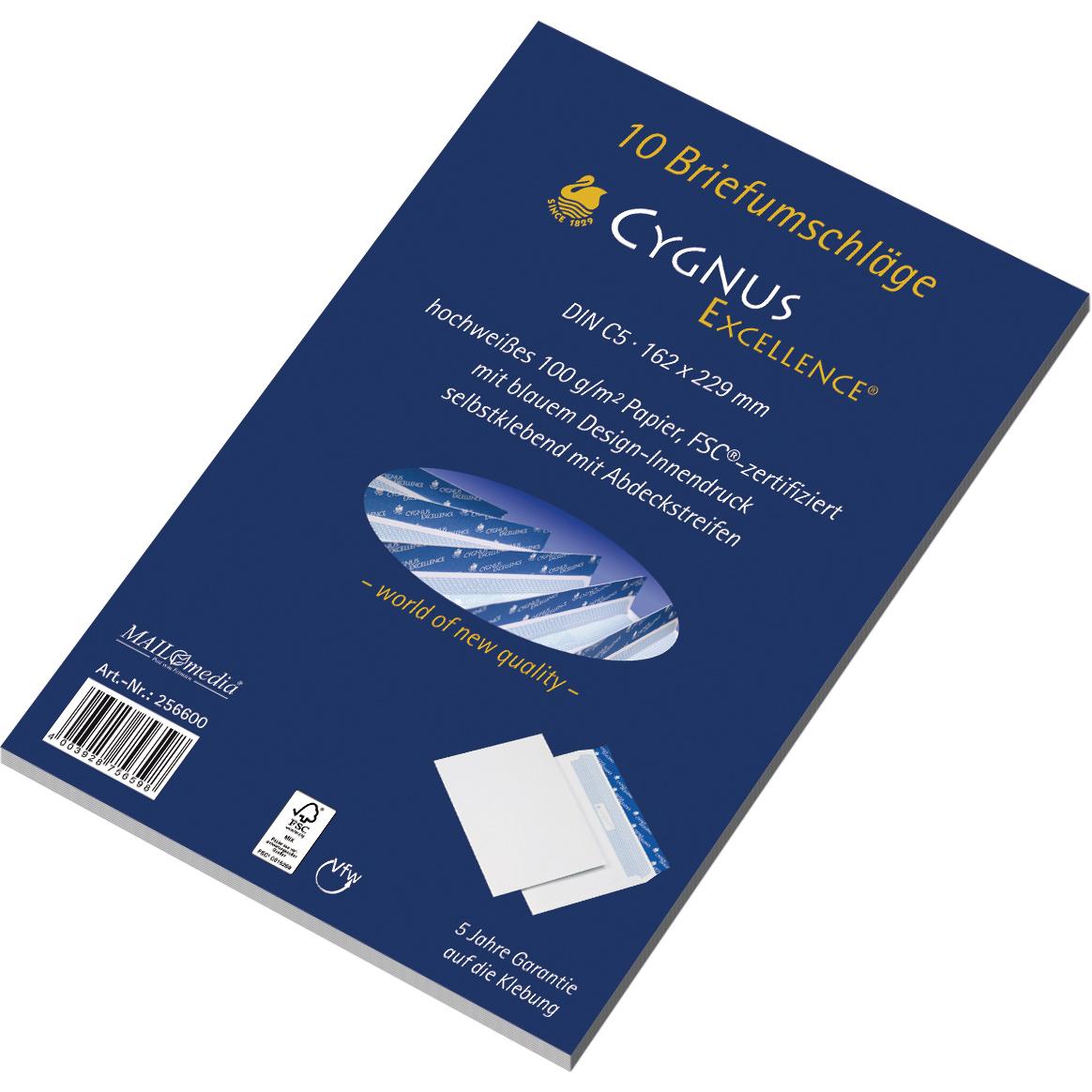 Mailmedia, Briefumschlag, Couverts Cygnus Excellence (C5, 10 x)