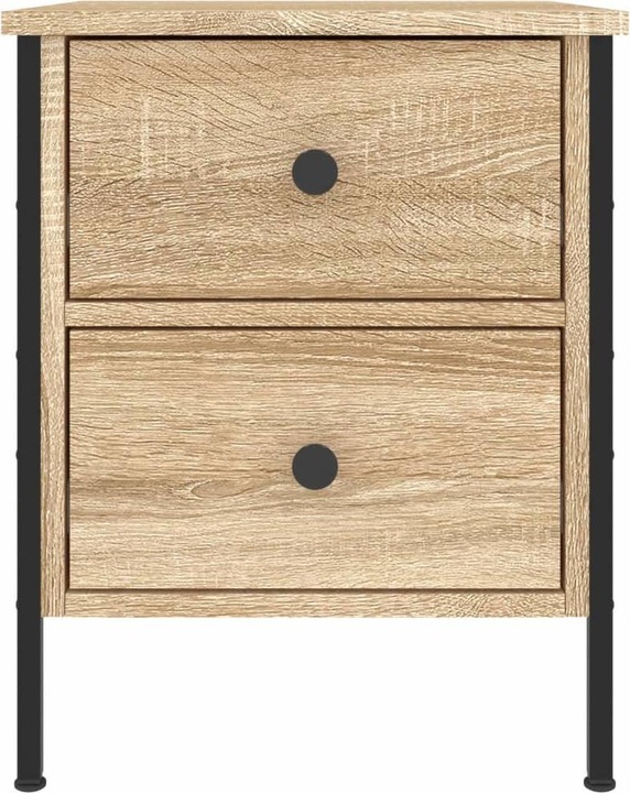 Image du produit VidaXL Tables de chevet 2 pcs. chêne Sonoma 40x42x50 cm bois composite (40 x 42 x 50 cm)