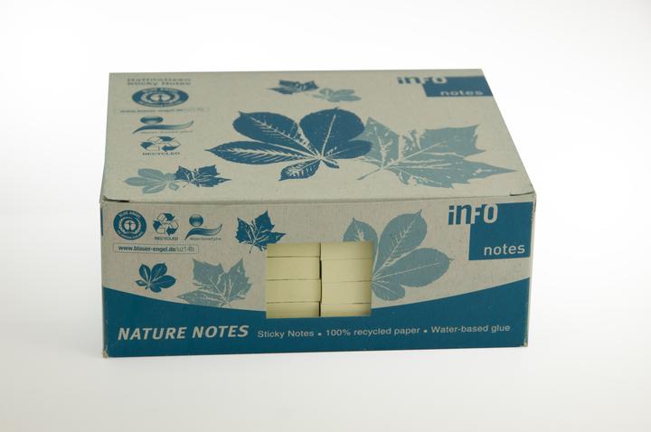 Produktbild Recycling Haftnotizen Standard 5655-11BOX gelb 12 Blöcke (125 x 75 mm)